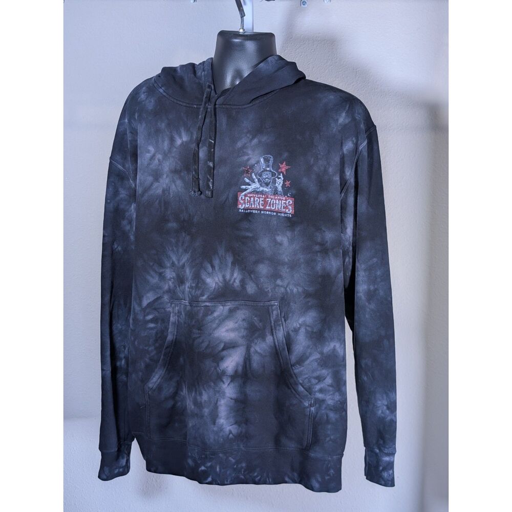 Universal Studios Halloween Horror Nights Scare Zones Tie Dye Hoodie XL Orlando